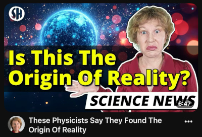 Science News YouTube thumbnail asking about the origin of reality